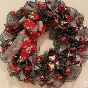 Snowman Wreath